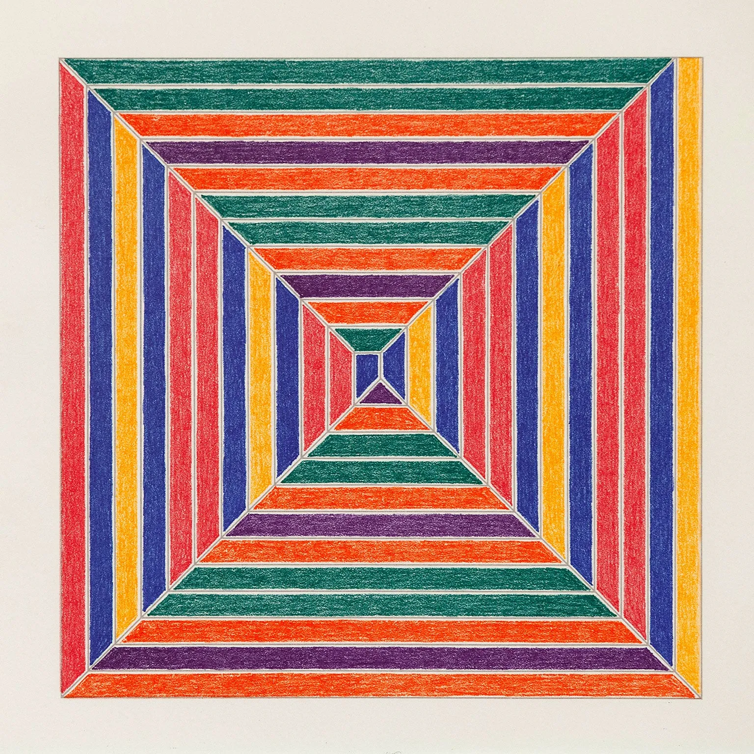 FRANK STELLA "LES INDES II" LITHO, 1973