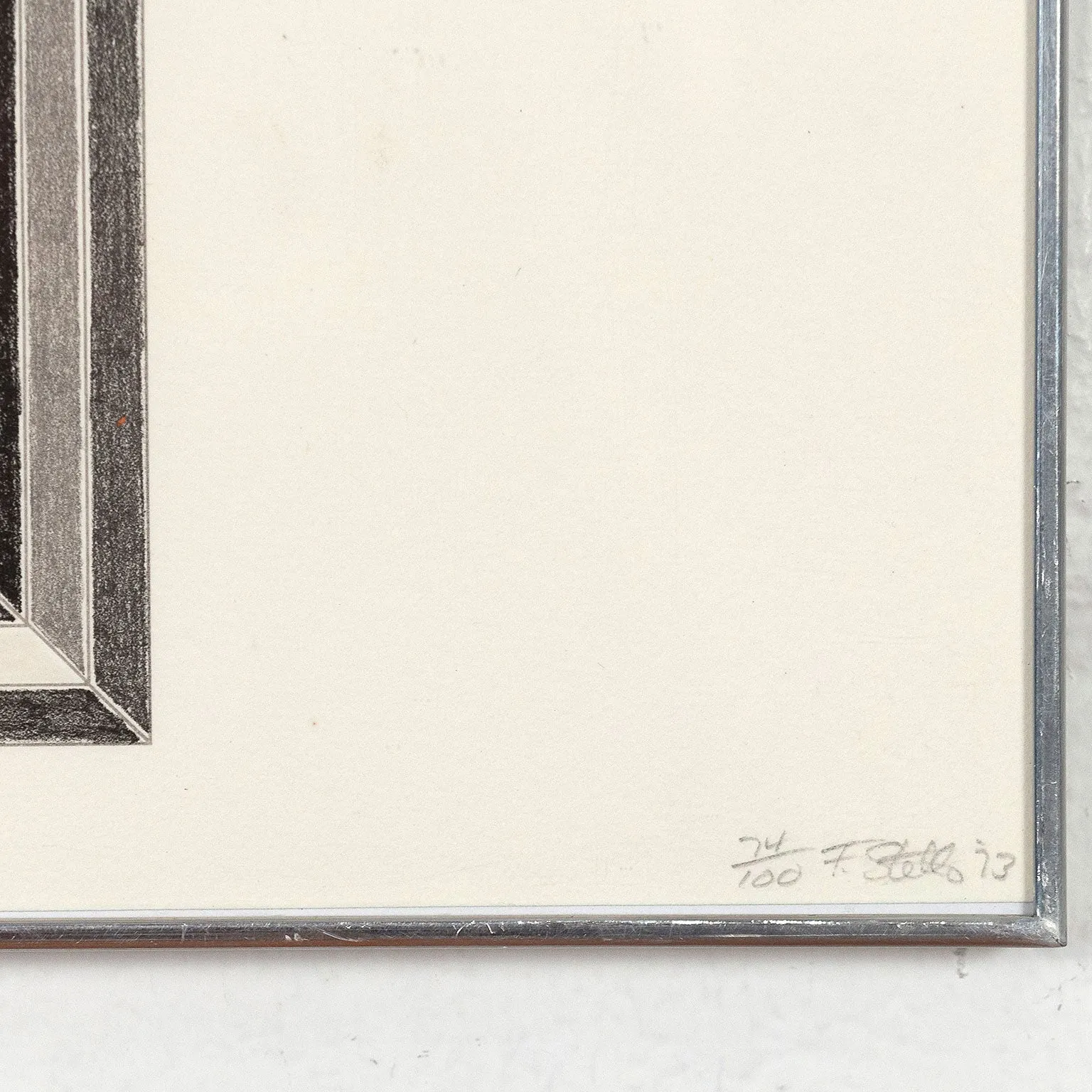 FRANK STELLA "LES INDES V" LITHOGRAPH, 1973