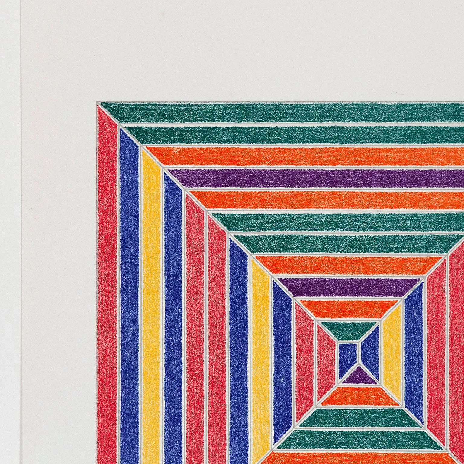 FRANK STELLA "LES INDES V" LITHOGRAPH, 1973