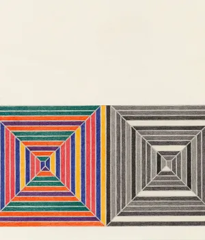 FRANK STELLA "LES INDES V" LITHOGRAPH, 1973