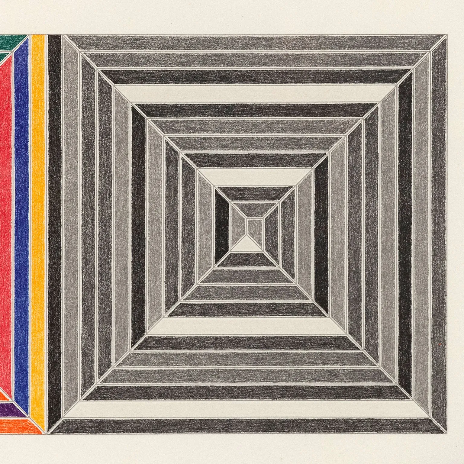 FRANK STELLA "LES INDES V" LITHOGRAPH, 1973