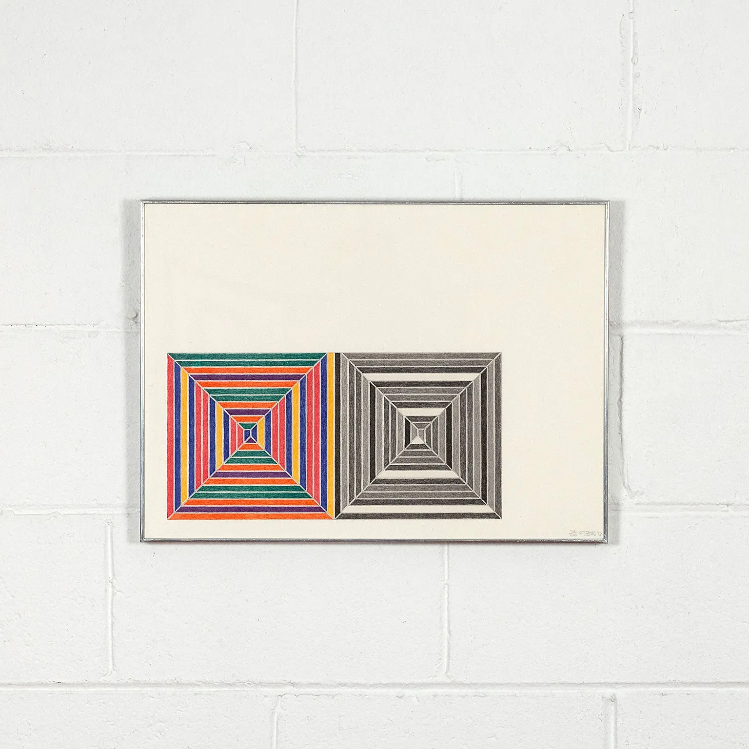FRANK STELLA "LES INDES V" LITHOGRAPH, 1973