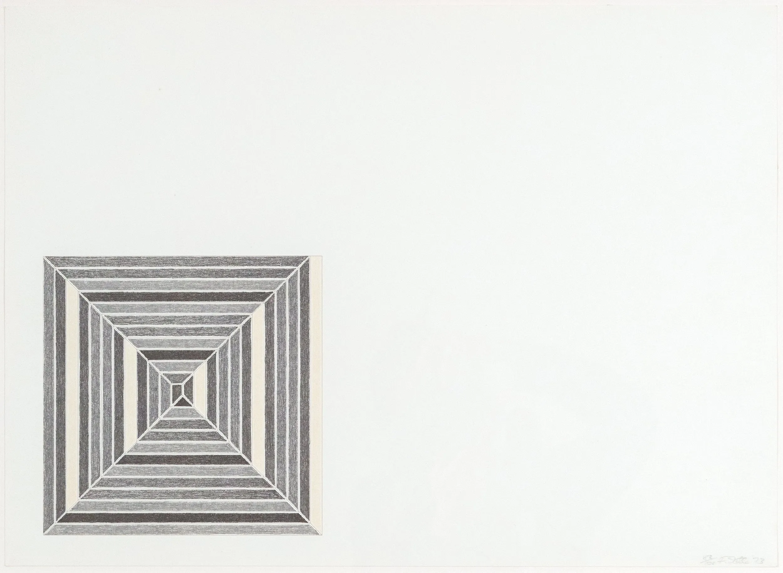 FRANK STELLA "LES INDES" LITHOGRAPH, 1973