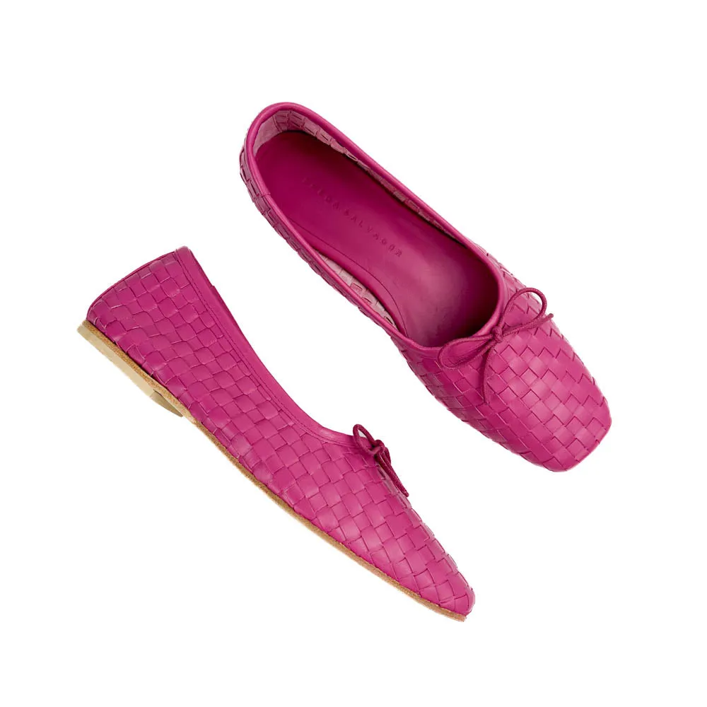 Freda Salvador - Jada Handwoven Ballet Flat (Magenta)