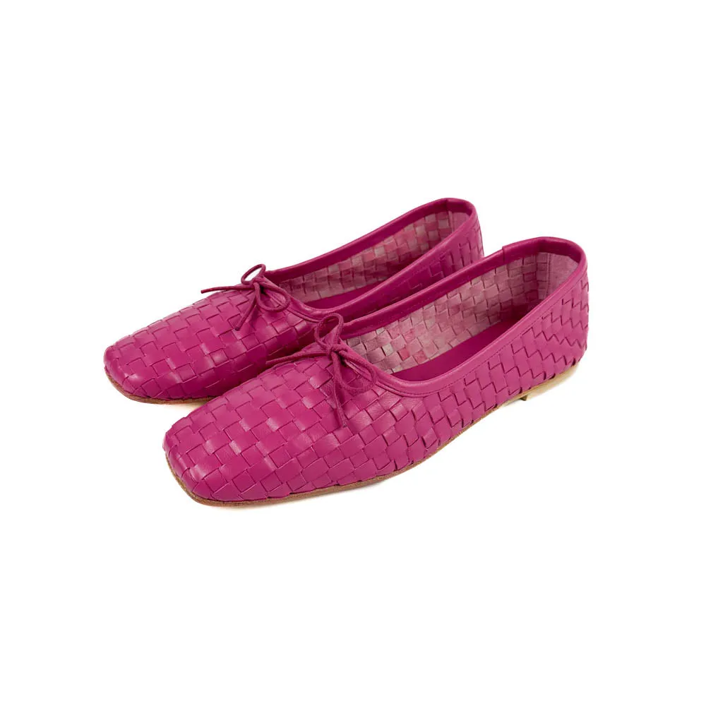 Freda Salvador - Jada Handwoven Ballet Flat (Magenta)