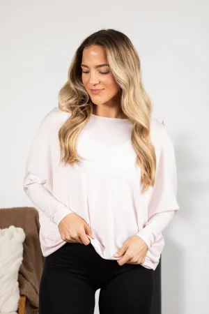 French Terry Dolman Sleeve Knit Top
