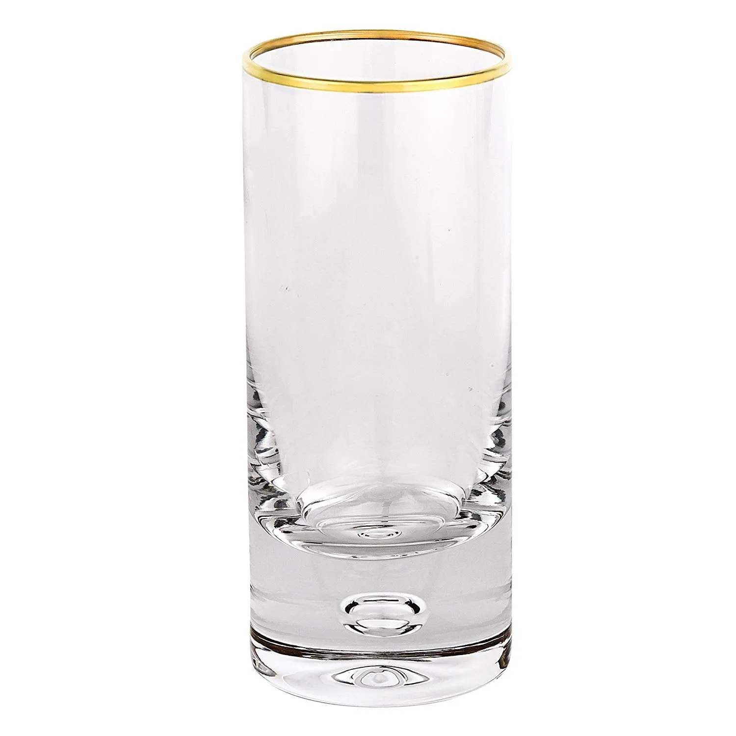 Galaxy Gold Crystal High Ball Glass 4 Pc Set