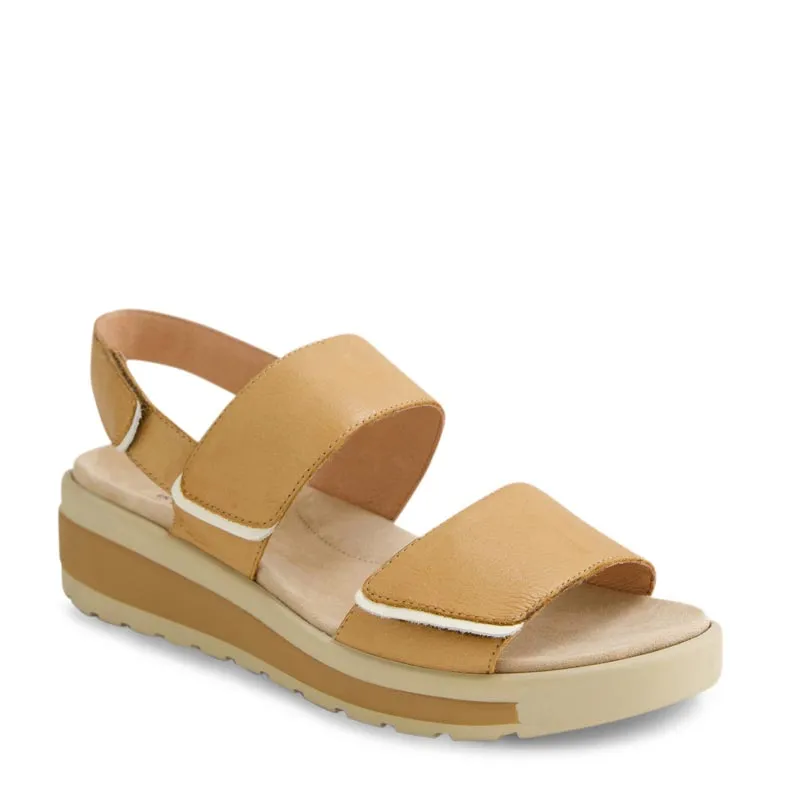 GARLIN W - DARK TAN-ALMOND LEATHER FS