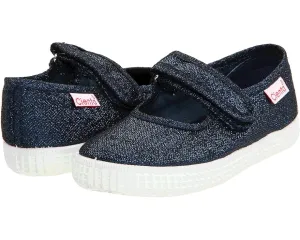 Girl Mary Jane - Navy Metallic
