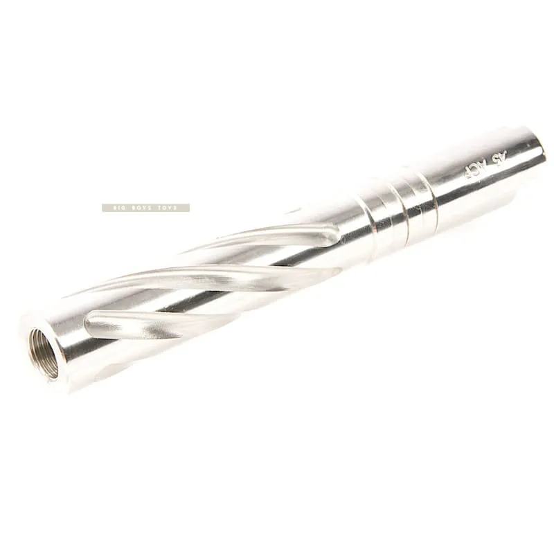 GK Tactical Stainless Steel Tornado Outer Barrel for Tokyo Marui Hi-Capa 5.1 GBB - Silver
