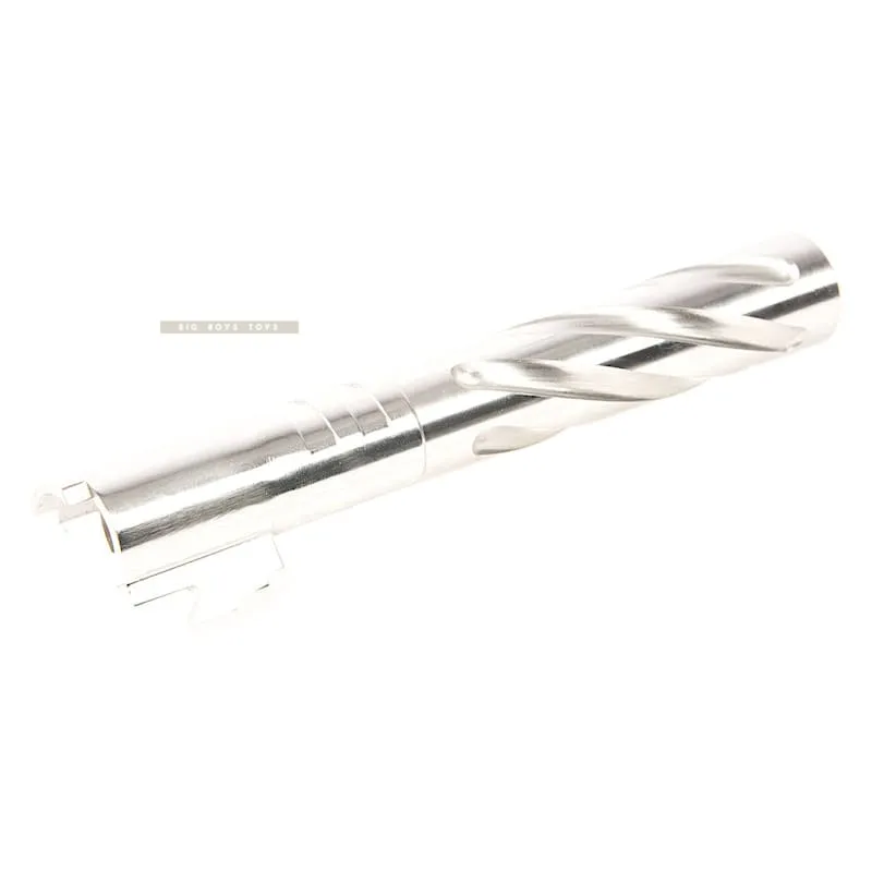 GK Tactical Stainless Steel Tornado Outer Barrel for Tokyo Marui Hi-Capa 5.1 GBB - Silver