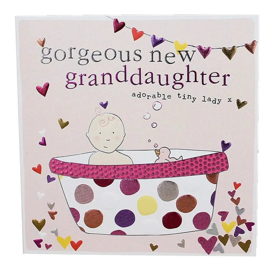 Gorgeous New Granddaughter Card