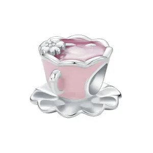 Gorgeous Pink Teacup Charm