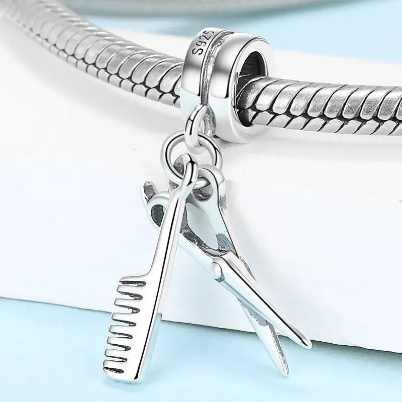 Gorgeous Scissor and Comb Charm