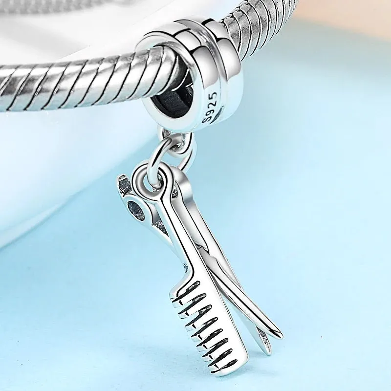Gorgeous Scissor and Comb Charm