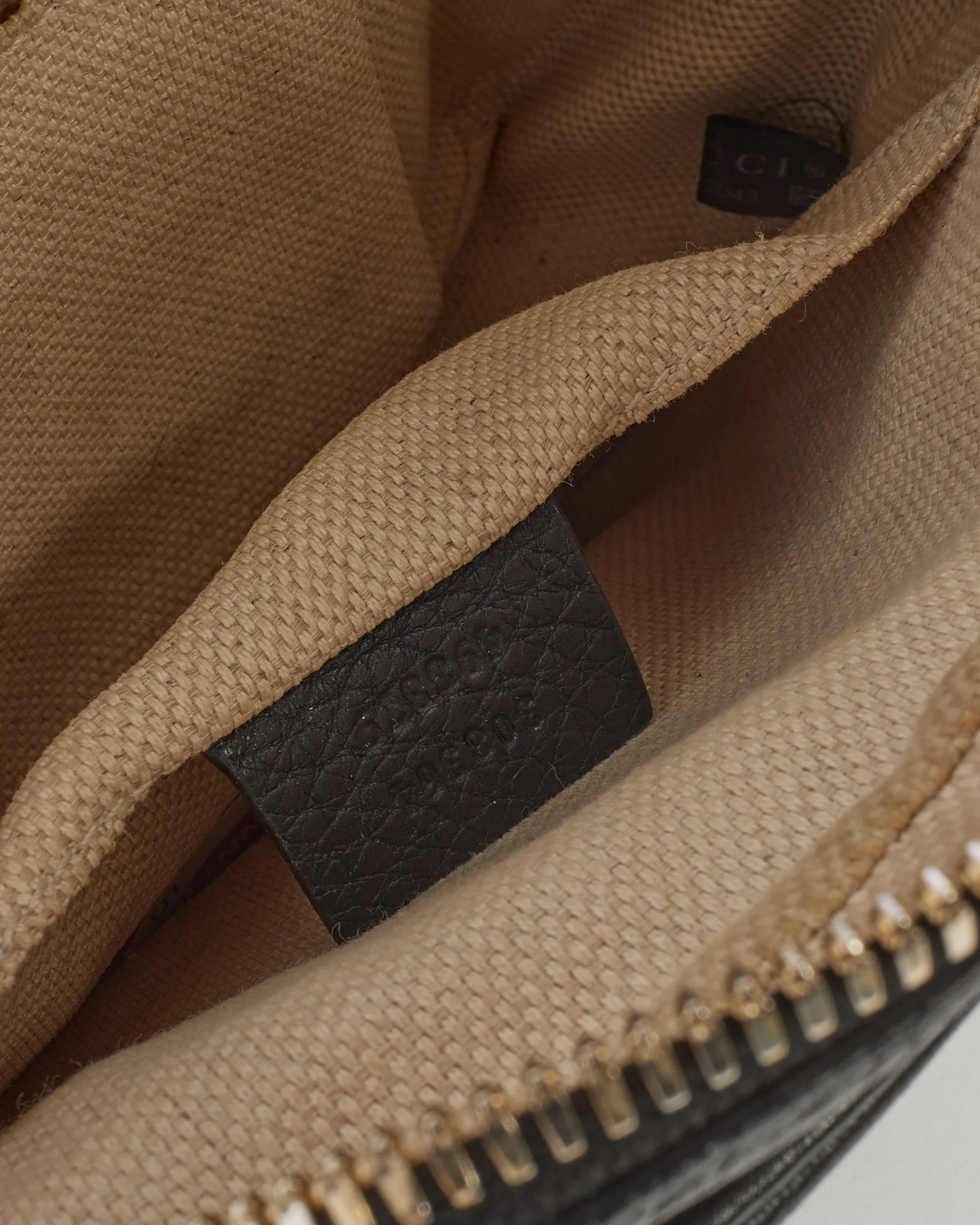 Gucci Black Leather Soho Disco Crossbody Bag