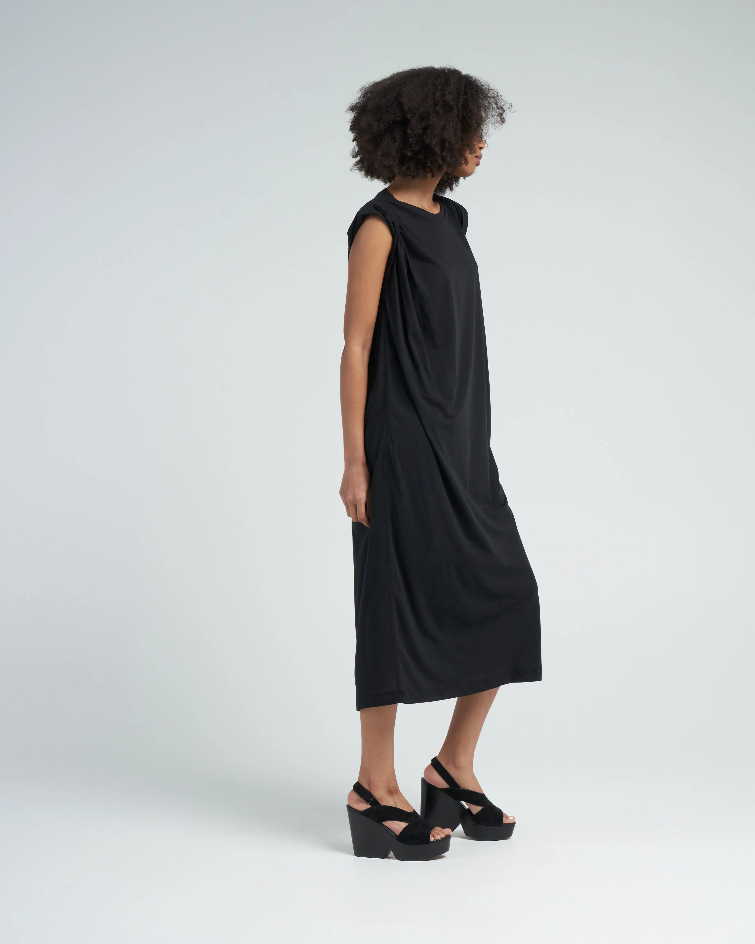 hatty long dress - black