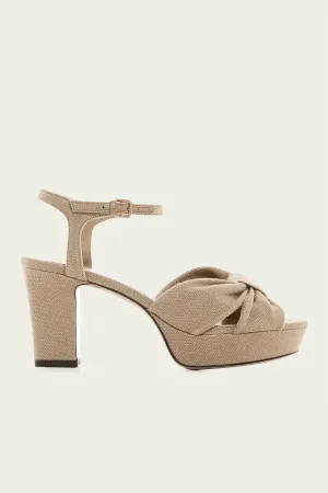 Heloise 80 Platform Sandal in Ballet Pink