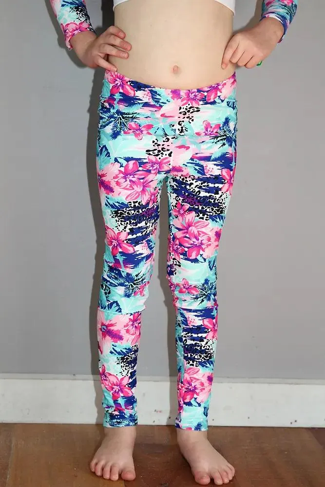 Hibiscus Youth Leggings/Tights