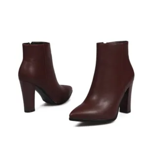 High Square Heels Ankle Boot Office Ladies Pumps