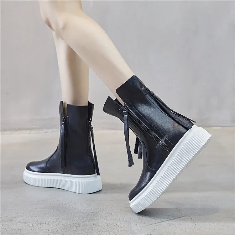 Hip-hop Short Boots Personality Fringed Female