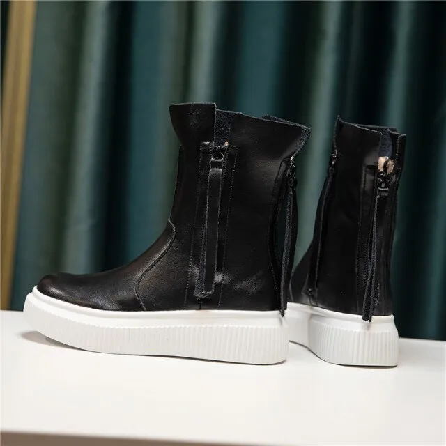 Hip-hop Short Boots Personality Fringed Female