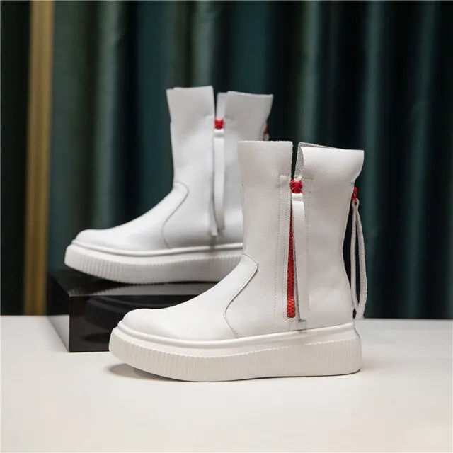 Hip-hop Short Boots Personality Fringed Female