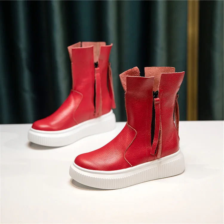 Hip-hop Short Boots Personality Fringed Female