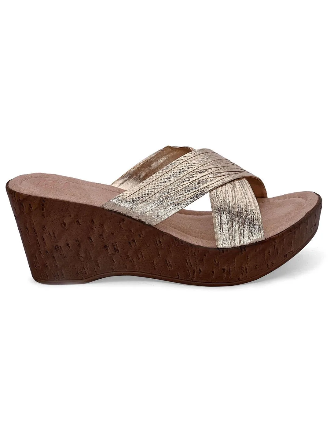 Hydes N Hues Women Gold-Toned Wedge