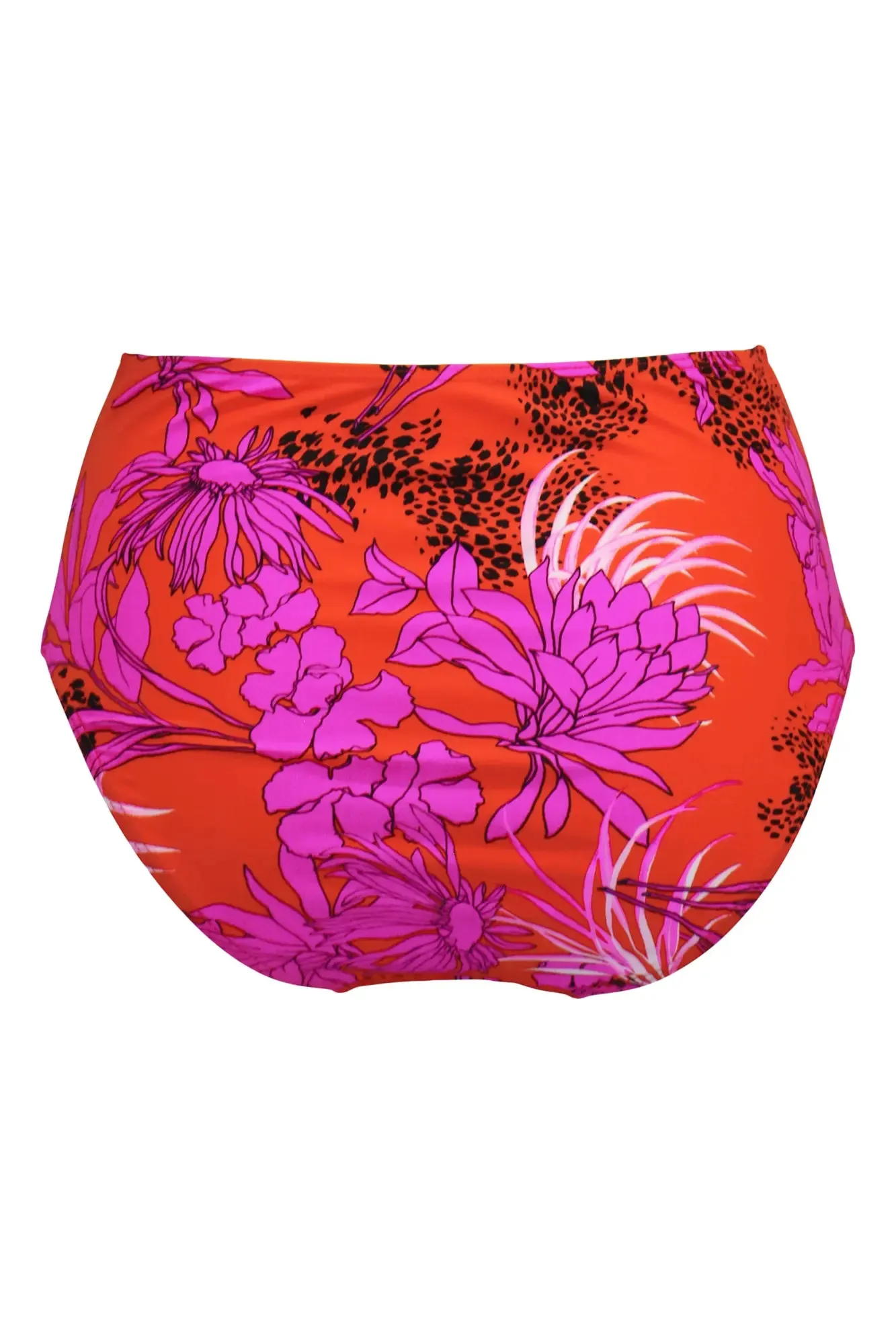 In The Mix High Waist Control Brief In Red & Pink  - Pour Moi