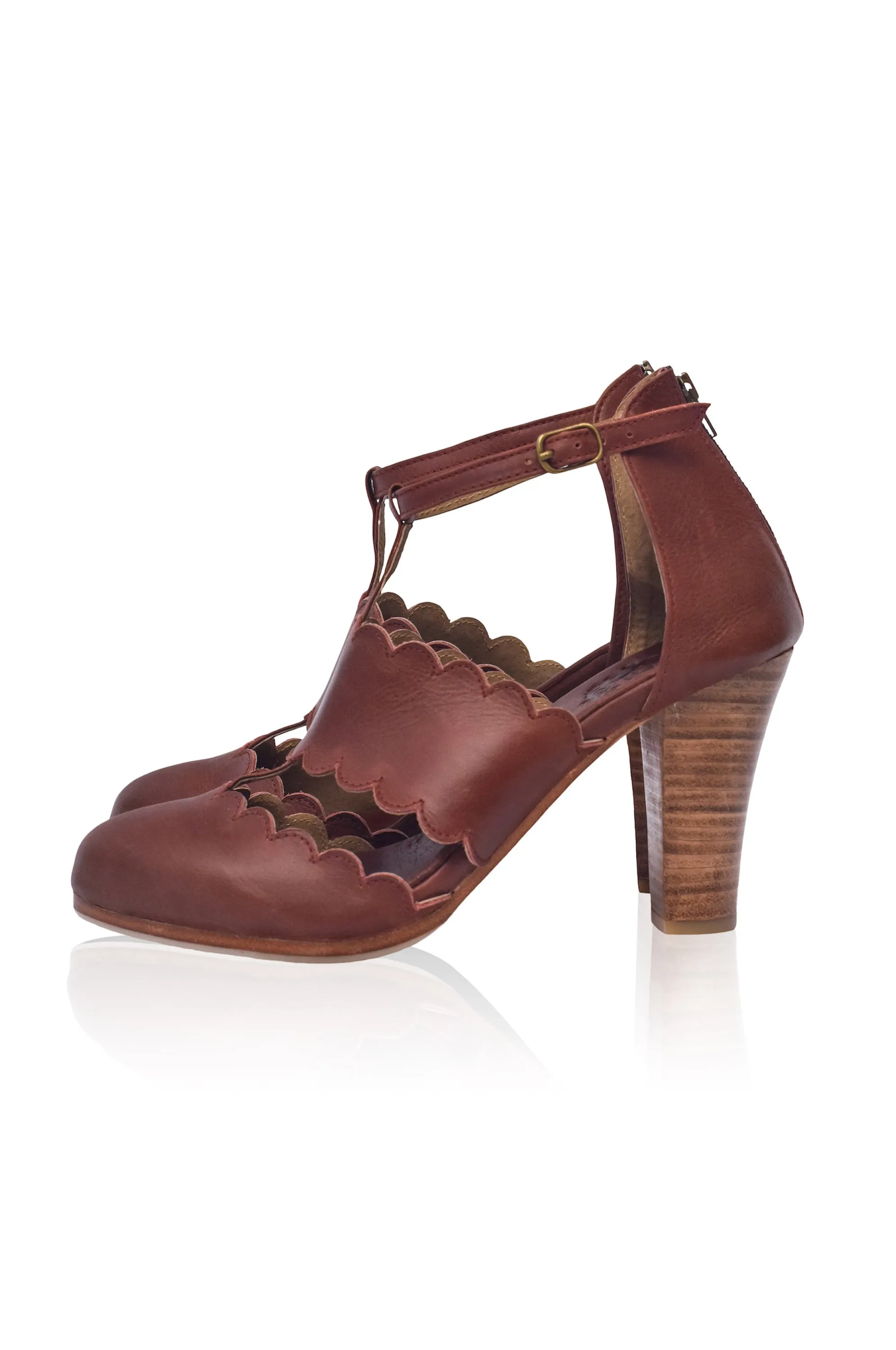 Incognito Leather Heels (Sz. 5, 6.5, 8, 9 & 10)