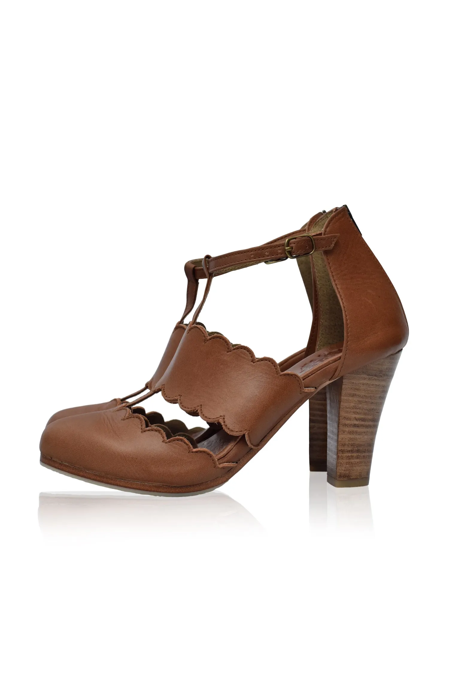 Incognito Leather Heels (Sz. 5, 6.5, 8, 9 & 10)