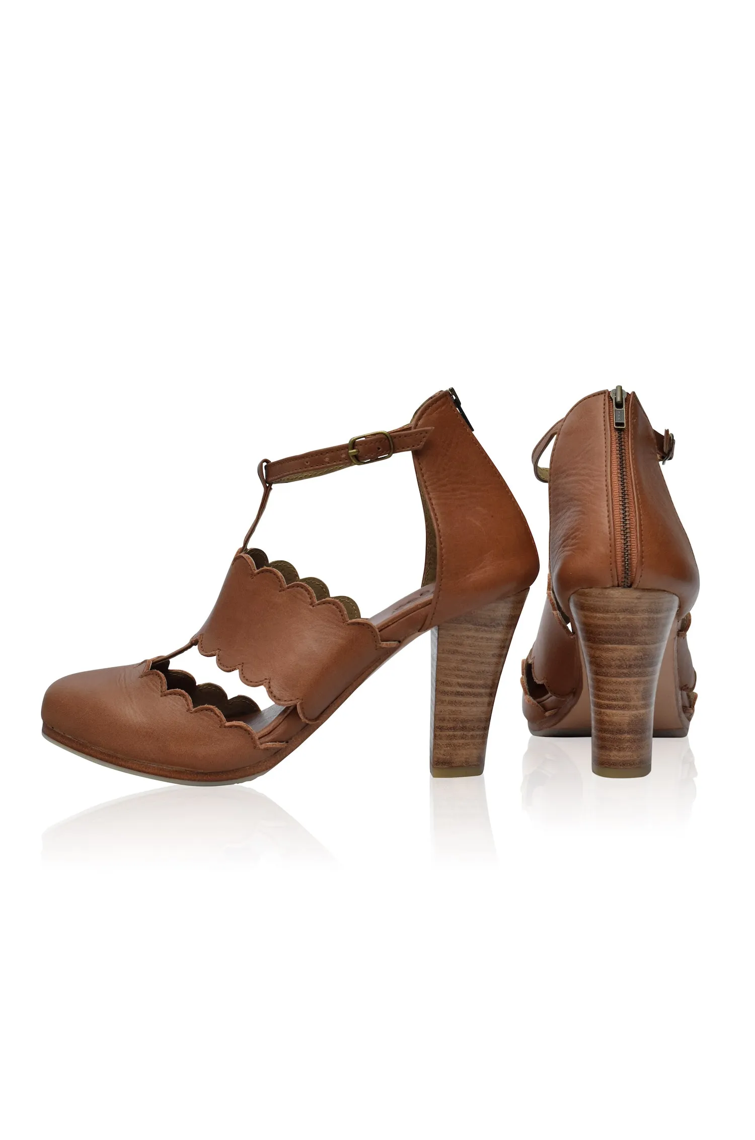 Incognito Leather Heels (Sz. 5, 6.5, 8, 9 & 10)