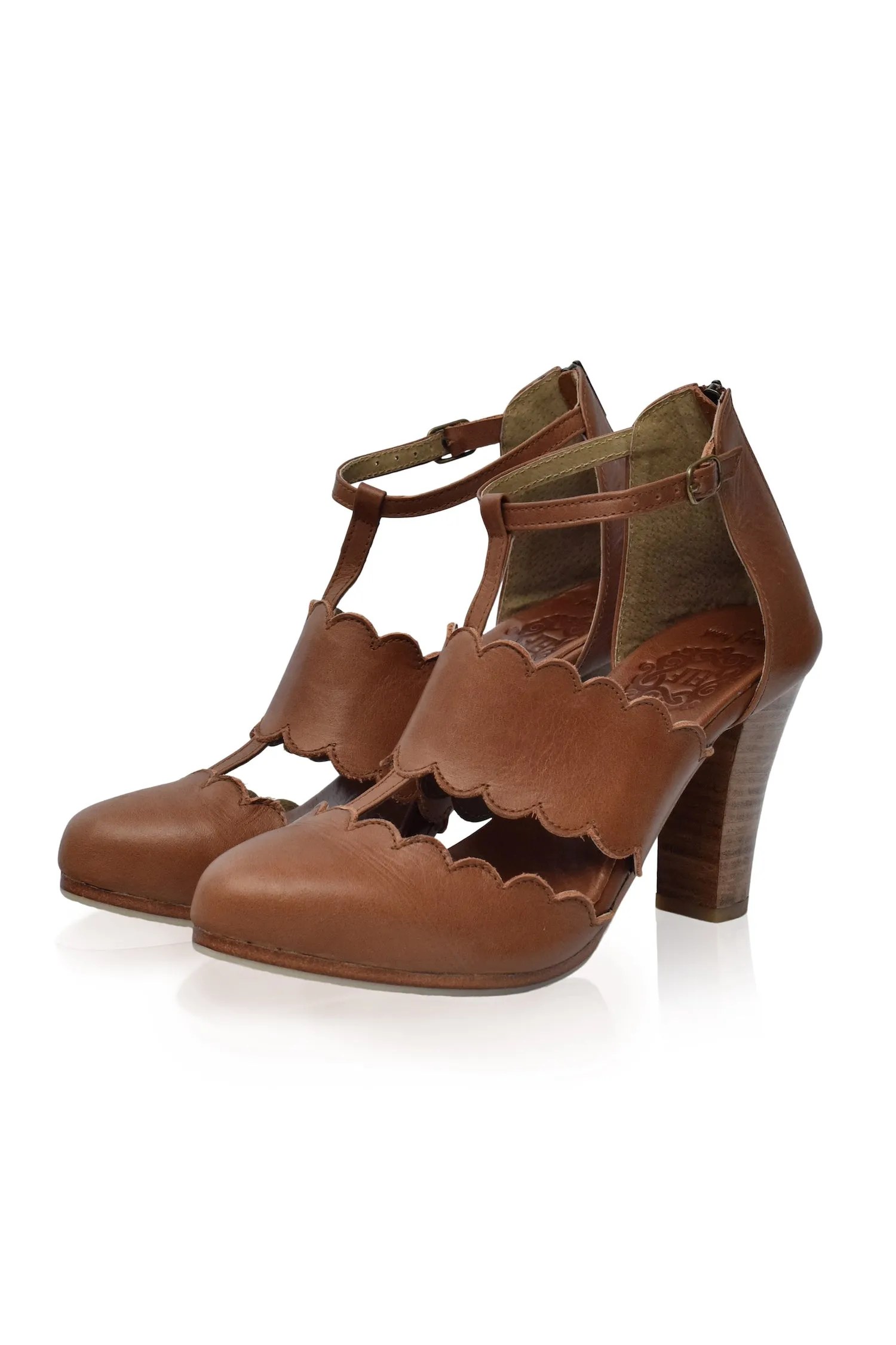 Incognito Leather Heels (Sz. 5, 6.5, 8, 9 & 10)