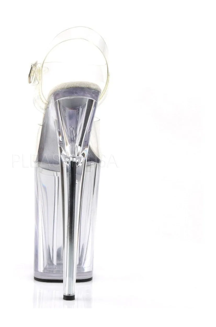 INFINITY-908 Platform Sandal  | Clear Vinyl
