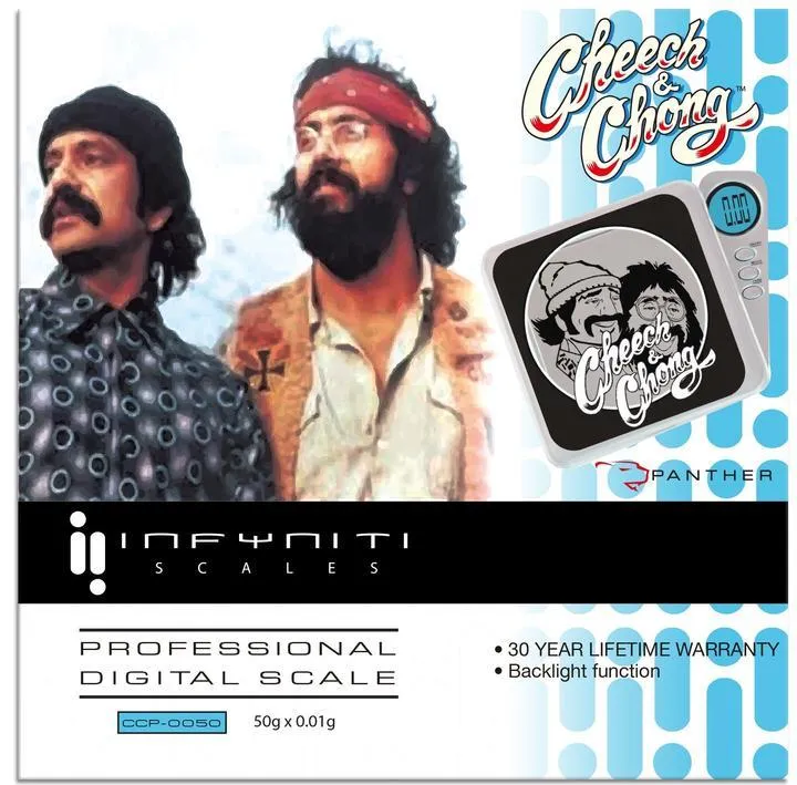 Infyniti Cheech & Chong Panther Digital Pocket Scale 50G x 0.01G - Silver - (1 Count)