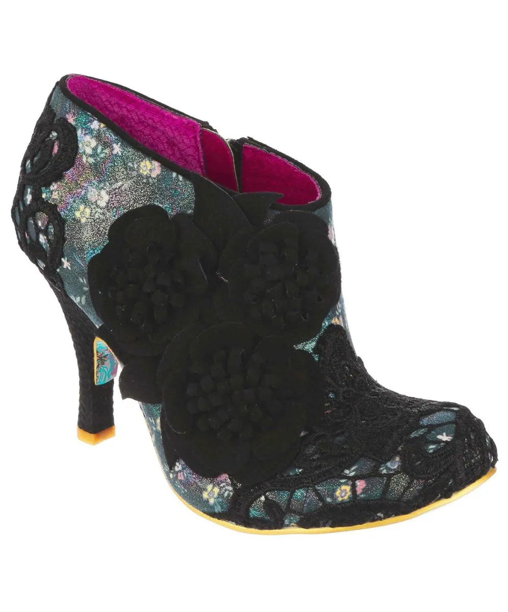 Irregular Choice Cheeky Moose Black Floral