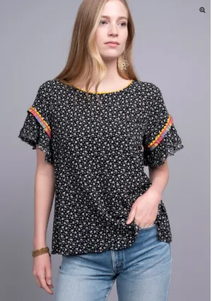 Ivy Jane Disty Floral Swing Me Up Top