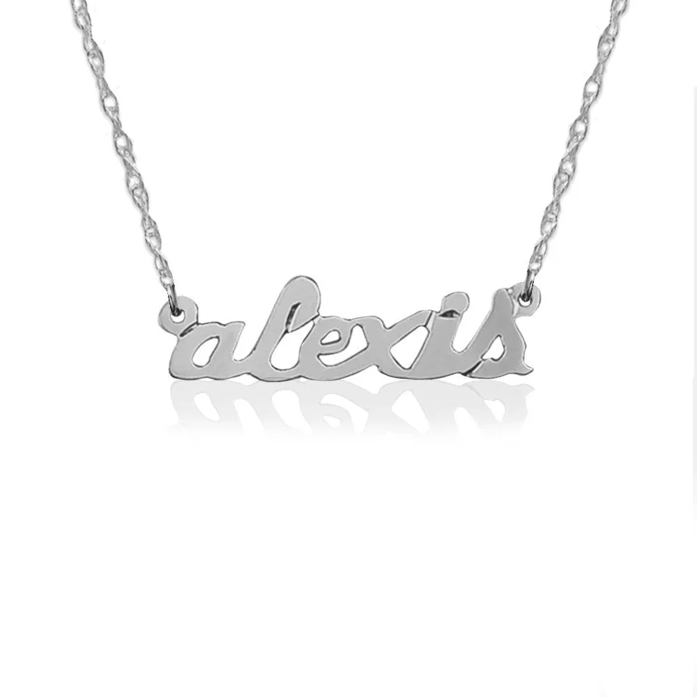 Jane Basch Designs Petite Personal Name Necklace - GOLD