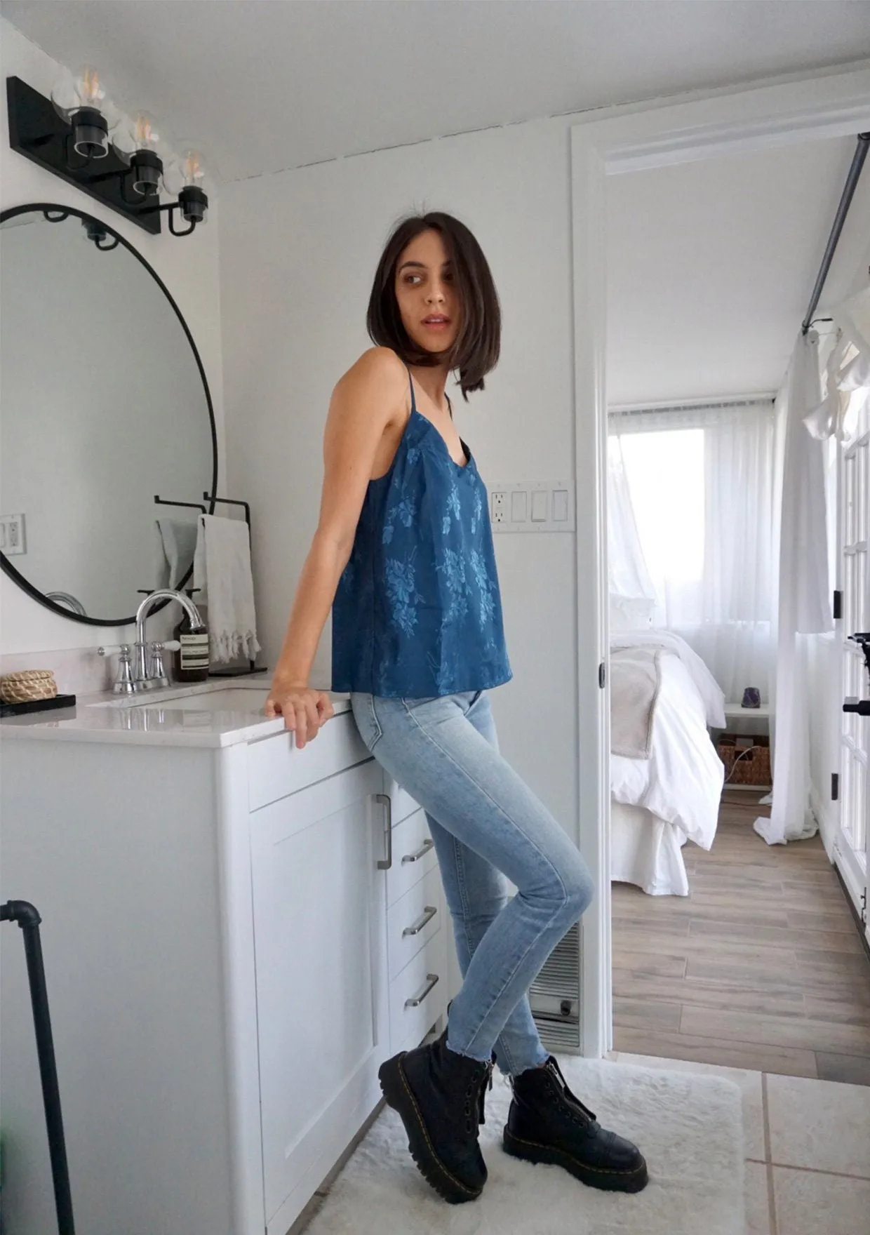 Jane Floral Jacquard Cami