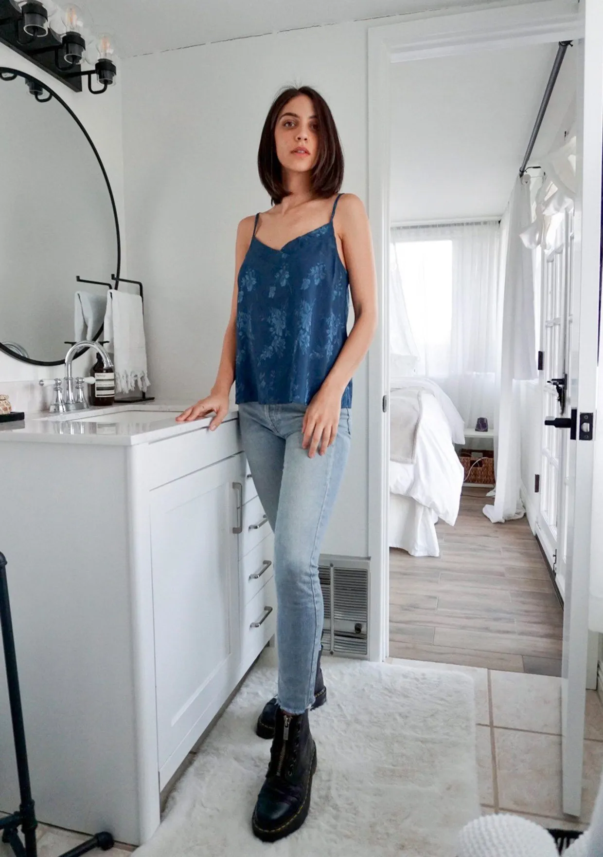 Jane Floral Jacquard Cami