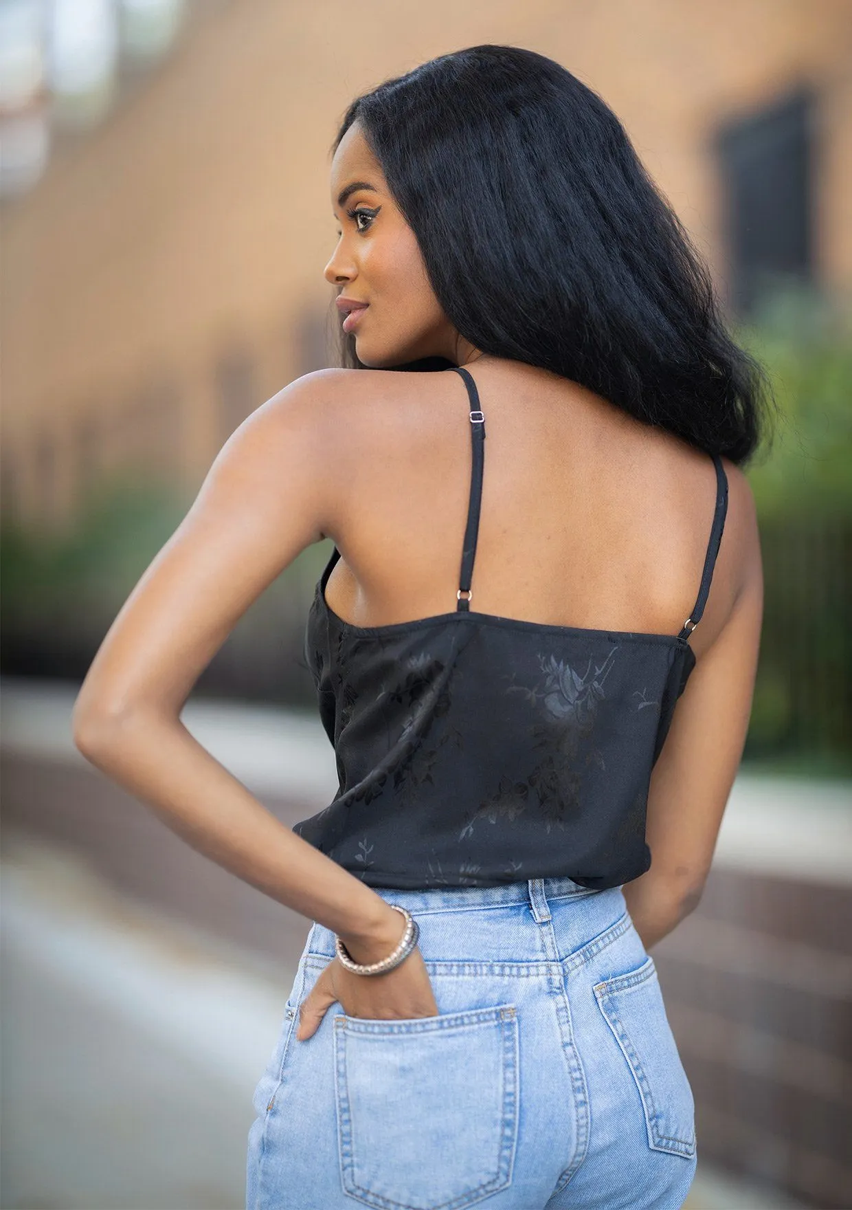 Jane Floral Jacquard Cami