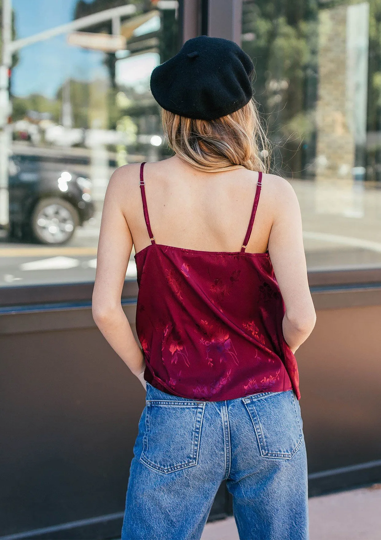 Jane Floral Jacquard Cami
