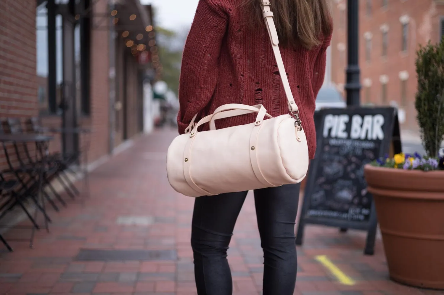 JANE LEATHER CROSSBODY - LARGE - NATURAL VEG TAN
