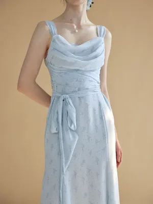Jaylah Original Ballet Girl Print French Swing Neck Slip Dress