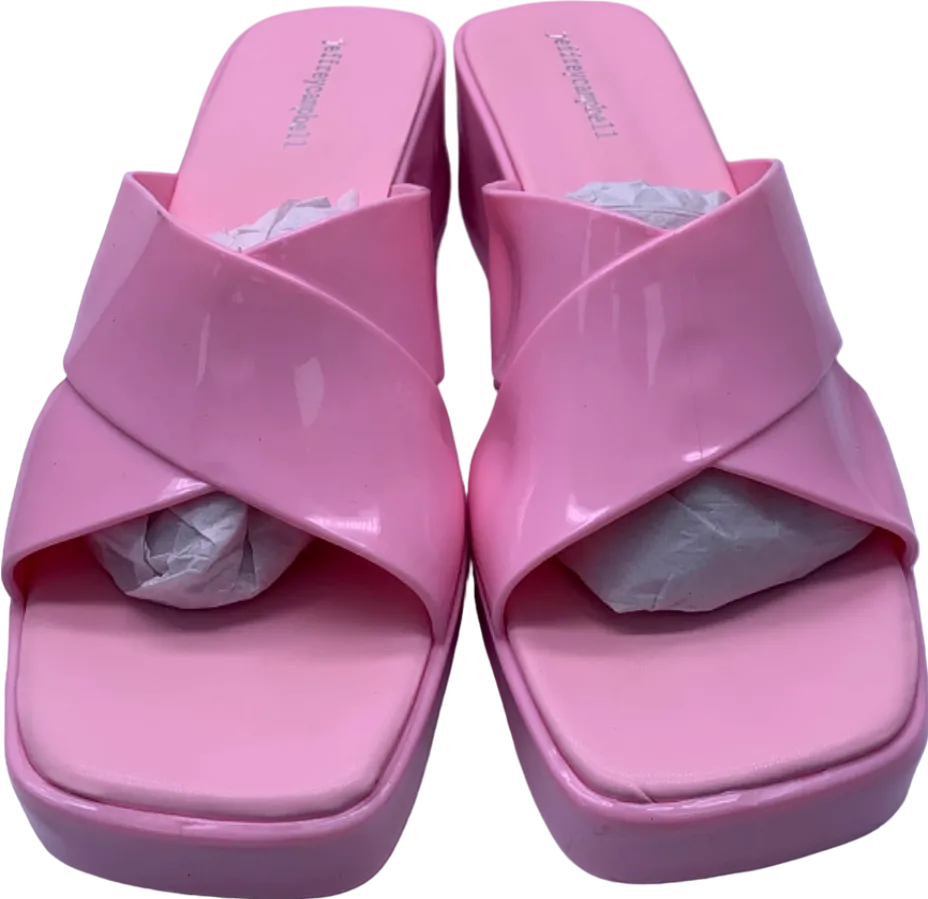 Jeffrey Campbell Pink Patched Platform Heels UK Size 8