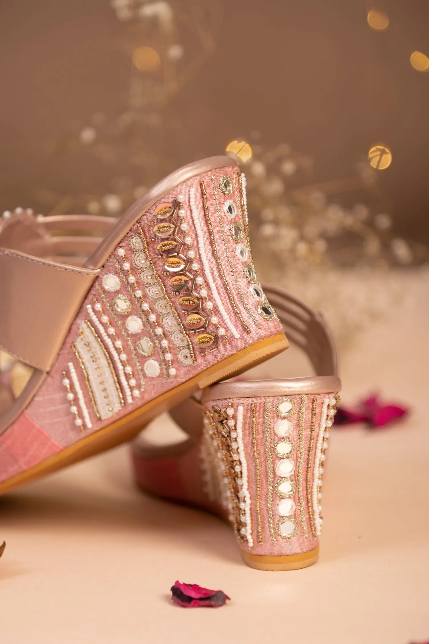 Jharokha Pink Wedges
