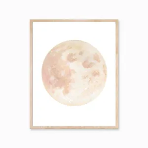 Katelyn Morse Blush Moon Art Print 8x10