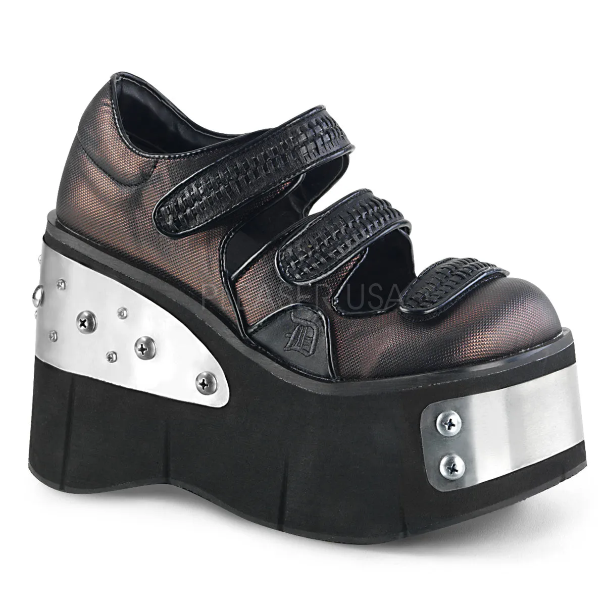 KERA-13  Black-Pewter Vegan Leather