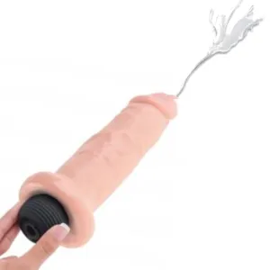 King Cock Realistic Squirting 6 Inch Dildo - Vanilla